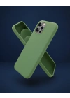 Apple İphone 12 Pro Kılıf First Silikon - Yeşil
