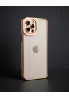 Apple İphone 12 Pro Kılıf Liva Lens Silikon - Rose