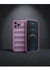 Apple İphone 12 Pro Kılıf Optimum Silikon - Mor