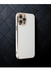 Apple İphone 12 Pro Kılıf Volet Silikon - Beyaz