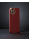 Apple İphone 12 Pro Kılıf Volet Silikon - Kırmızı
