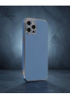 Apple İphone 12 Pro Kılıf Volet Silikon - Mavi