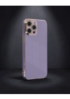 Apple İphone 12 Pro Kılıf Volet Silikon - Mor