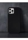Apple İphone 12 Pro Max Kılıf Asya Deri Silikon - Siyah