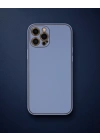 Apple İphone 12 Pro Max Kılıf Coco Deri Silikon Kapak - Açık Lila