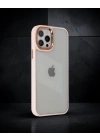 Apple İphone 12 Pro Max Kılıf Dora Kapak - Pudra