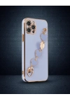 Apple İphone 12 Pro Max Kılıf Esila Silikon - Lila