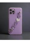 Apple İphone 12 Pro Max Kılıf Esila Silikon - Mor