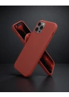 Apple İphone 12 Pro Max Kılıf First Silikon - Bordo
