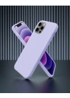 Apple İphone 12 Pro Max Kılıf First Silikon - Lila