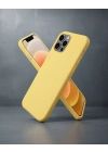 Apple İphone 12 Pro Max Kılıf First Silikon - Sarı