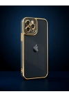 Apple İphone 12 Pro Max Kılıf Liva Lens Silikon - Siyah