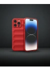 Apple İphone 13 Pro Kılıf Optimum Silikon - Kırmızı