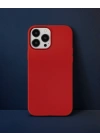 Apple İphone 13 Pro Max Kılıf Asya Deri Silikon - Kırmızı