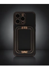 Apple İphone 13 Pro Max Kılıf Coco Elit Kapak - Siyah