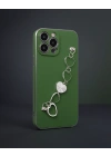 Apple İphone 13 Pro Max Kılıf Esila Silikon - Su Yeşili