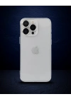 Apple İphone 13 Pro Max Kılıf Luko Lens Silikon - Gümüş