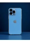 Apple İphone 13 Pro Max Kılıf Luko Lens Silikon - Sierra Blue