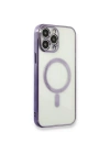 Apple iPhone 13 Pro Max Kılıf Magneticsafe Lazer Silikon - Mor