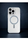 Apple İphone 13 Pro Max Kılıf Moshi Lens Magneticsafe Silikon - Gümüş