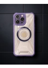 Apple İphone 13 Pro Max Kılıf Prag Magneticsafe Kapak - Derin Mor