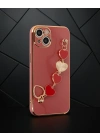 Apple İphone 14 Kılıf Esila Silikon - Kırmızı