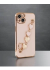 Apple İphone 14 Kılıf Esila Silikon - Pudra