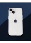 Apple İphone 14 Kılıf Luko Lens Silikon - Gümüş