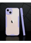 Apple İphone 14 Kılıf Platin Silikon - Lila