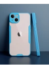 Apple İphone 14 Kılıf Platin Silikon - Mavi