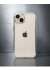 Apple İphone 14 Kılıf Razer Lensli Silikon - Gümüş