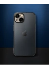 Apple İphone 14 Kılıf Razer Lensli Silikon - Siyah