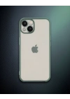 Apple İphone 14 Kılıf Razer Lensli Silikon - Yeşil