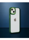 Apple İphone 14 Plus Kılıf Dora Kapak - Haki Yeşil