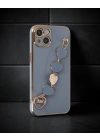 Apple İphone 14 Plus Kılıf Esila Silikon - Gri