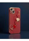 Apple İphone 14 Plus Kılıf Esila Silikon - Kırmızı