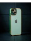 Apple İphone 14 Plus Kılıf Liva Lens Silikon - Yeşil