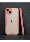 Apple İphone 14 Plus Kılıf Platin Silikon - Pembe
