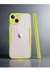 Apple İphone 14 Plus Kılıf Platin Silikon - Sarı
