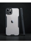 Apple İphone 14 Plus Kılıf Platin Silikon - Siyah