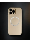 Apple İphone 14 Pro Kılıf Jack Magneticsafe Lens Silikon - Gold