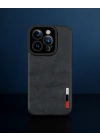 Apple İphone 14 Pro Kılıf Loop Deri Silikon - Siyah