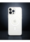 Apple İphone 14 Pro Kılıf Magneticsafe Şeffaf Silikon - Şeffaf