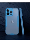 Apple İphone 14 Pro Kılıf Platin Silikon - Mavi