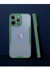 Apple İphone 14 Pro Kılıf Platin Silikon - Yeşil