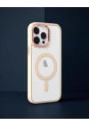 Apple İphone 14 Pro Kılıf Room Magneticsafe Silikon - Pudra