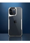 Apple İphone 14 Pro Max Kılıf Boyi Silikon Kapak - Gümüş