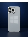 Apple İphone 14 Pro Max Kılıf Element Silikon - Gümüş