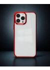 Apple İphone 14 Pro Max Kılıf Element Silikon - Kırmızı