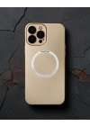 Apple İphone 14 Pro Max Kılıf Jack Magneticsafe Lens Silikon - Gold